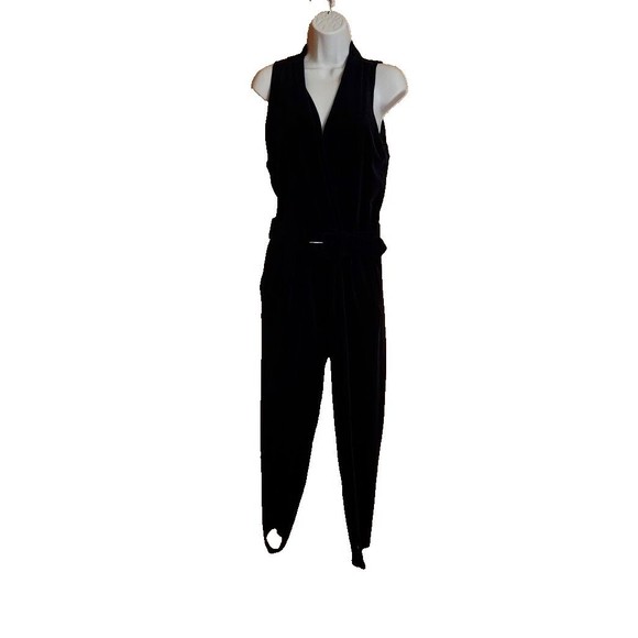 Vintage Cache Studded 2 Piece Jacket Jumpsuit Belted M - Picture 5 of 13